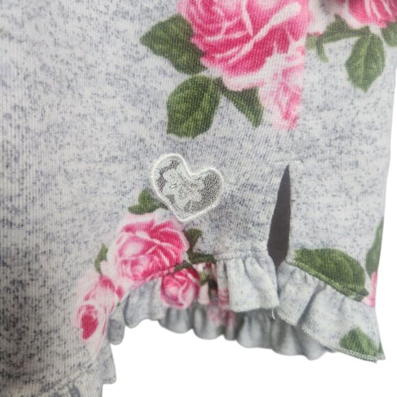 Betsey Johnson Y2K-Flirty Rose AOP-Knit Tunic/Dress-Rfl-M-Coquette-Cottagecore - Picture 5 of 10
